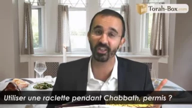 Utiliser une raclette pendant Chabbath, permis ?