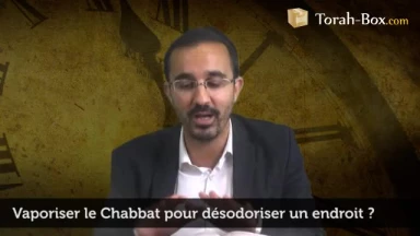 Vaporiser le Chabbat pour désodoriser un endroit
