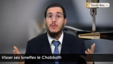 Visser ses lunettes le Chabbath