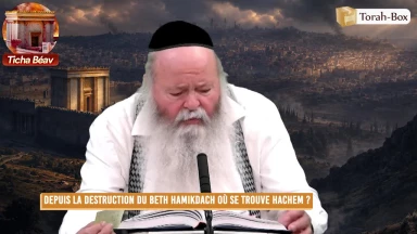 Depuis la destruction du Beth Hamikdach, où se trouve Hachem ?