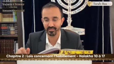 Lois concernant l’habillement (Halakha 10 à 17)