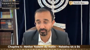 Nétilat Yadaïm du matin (Halakha 44 à 54)