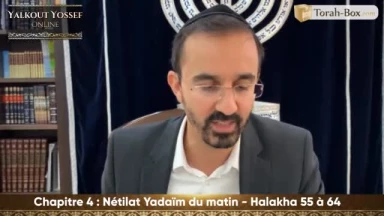 Nétilat Yadaïm du matin (Halakha 55 à 64)