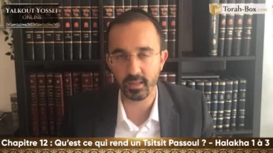 Qu'est-ce qui rend un Tsitsit Passoul ? (Halakha 1 à 3)