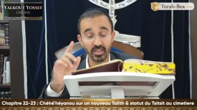 Chéhé'héyanou sur un nouveau Talith & Statut du Tsitsit au cimetière