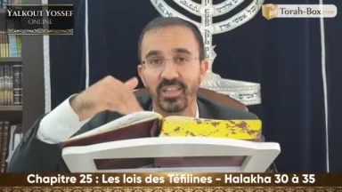 Les lois des Téfilines (Halakha 30 à 35)