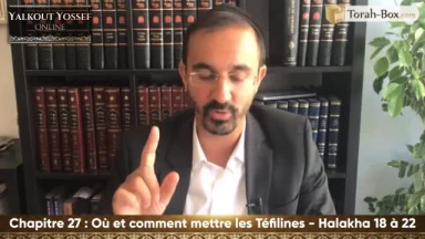 Où et comment mettre les Téfilines (Halakha 18 à 22)