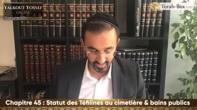 Statut des Téfilines au cimetière et bains publics