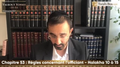 Règles concernant l'officiant (Halakha 10 à 15)