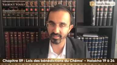 Lois des bénédictions du Chéma' (Halakha 19 à 24)