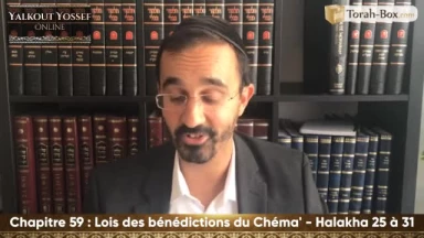 Lois des bénédictions du Chéma' (Halakha 25 à 31)