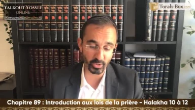 Introduction aux lois de la prière (Halakha 10 à 12)