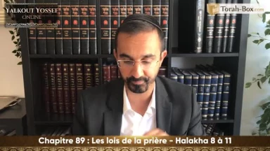 Les lois de la prière (Halakha 8 à 11)