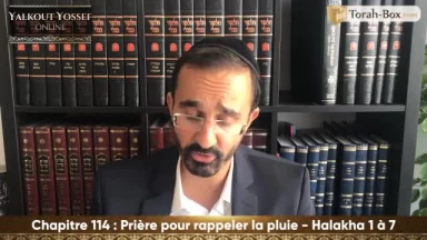Prière pour rappeler la pluie (Halakha 1 à 7)