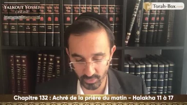 Achré de la prière du matin (Halakha 11 à 17)