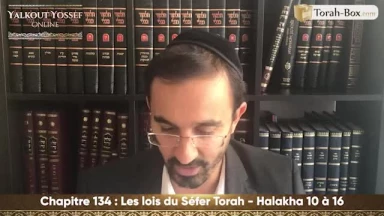 Les lois du Séfer Torah (Halakha 10 à 16)