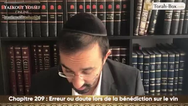 Erreur ou doute lors de la bénédiction sur le vin