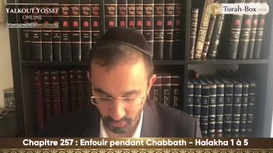 Enfouir pendant Chabbath (Halakha 1 à 5)