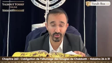 L'obligation de l'allumage des bougies de Chabbath (Halakha 24 à 31)