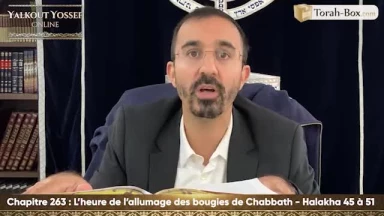 L'heure de l'allumage des bougies de Chabbath (Halakha 45 à 51)