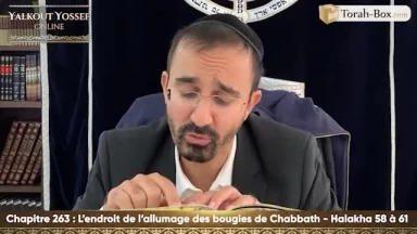 L'endroit de l'allumage des bougies de Chabbath (Halakha 58 à 61)