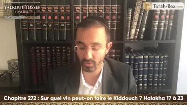 Sur quel vin peut-on faire le Kiddouch (Halakha 17 à 23)
