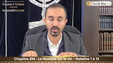 La Havdala sur le vin (Halakha 1 à 13)