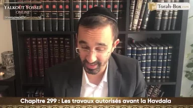 Les travaux autorisés avant la Havdala