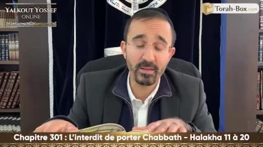 L'interdit de porter Chabbath (Halakha 11 à 20)