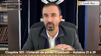 L'interdit de porter Chabbath (Halakha 21 à 29)