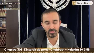 L'interdit de porter Chabbath (Halakha 50 à 58)