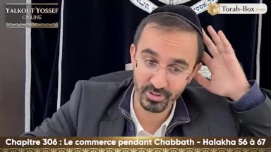 Le commerce pendant Chabbath (Halakha 56 à 67)
