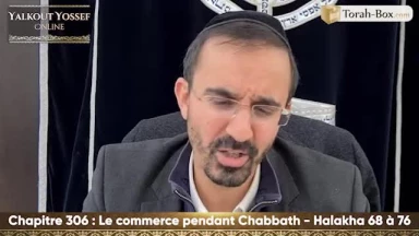 Le commerce pendant Chabbath (Halakha 68 à 76)