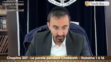 La parole pendant Chabbath (Halakha 1 à 16)