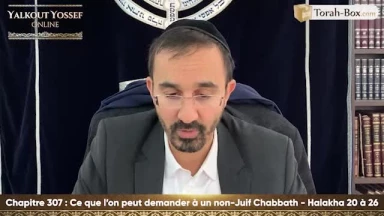 Ce que l'on peut demander à un non-juif Chabbath (Halakha 20 à 26)