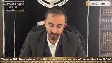 Demander un travail à un non-juif en cas de souffrance (Halakha 57 à 63)