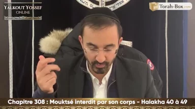 Mouktsé (interdit par son corps) (Halakha 40 à 49)