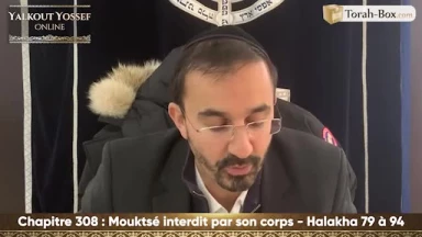 Mouktsé (interdit par son corps) (Halakha 79 à 94)
