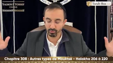 Autres types de Mouktsé (Halakha 206 à 220)