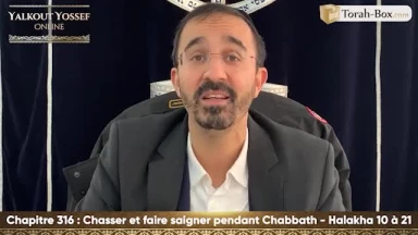 Chasser et faire saigner pendant Chabbath (Halakha 10 à 21)