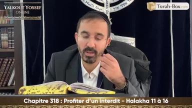 Profiter d'un interdit (Halakha 11 à 16)