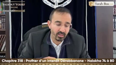 Profiter d'un interdit Dérabbanane (Halakha 74 à 80)