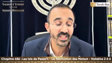 Les lois de Pessa'h - La fabrication des Matsot (Halakha 2 à 6)