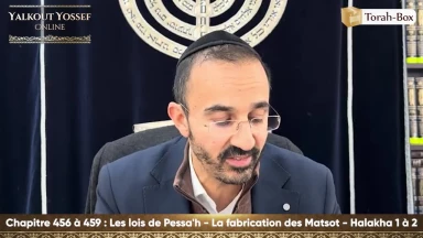 Les lois de Pessa'h - La fabrication des Matsot (Halakha 1 à 2)