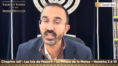 Les lois de Pessa'h - La Mitsva de la Matsa (Halakha 2 à 10)