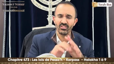 Les lois de Pessa'h - Karpass  (Halakha 1 à 9)