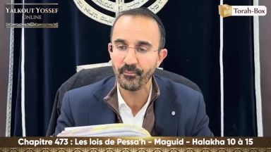 Les lois de Pessa'h - Maguid (Halakha 10 à 15)
