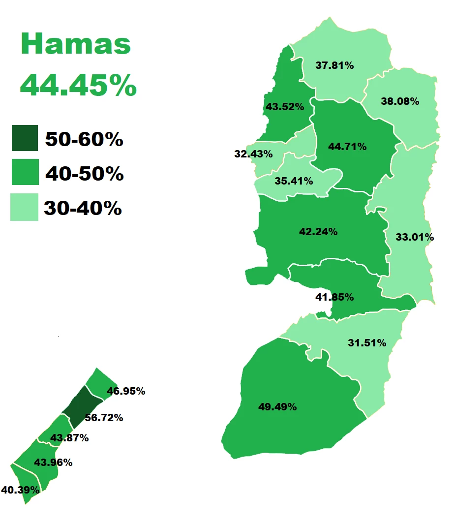 Ca s'est pass&eacute; un 25 janvier 2006 - Les palestiniens &eacute;lisent le 