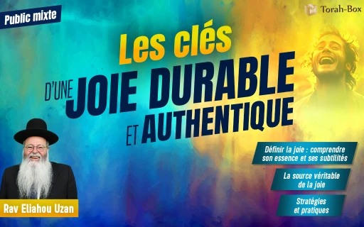 Conférence de Rav Eliahou Uzan à Neuilly : Les clés d’une joie durable et authentique