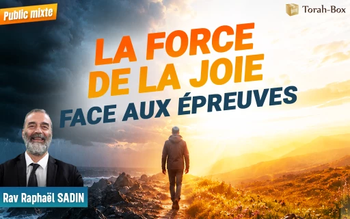 Conférence de Rav Sadin à Enghein les bains : la force de la joie face aux épreuvest
